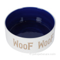 OEM ODM logo sublimation en céramique PET Dog Dog Bowl